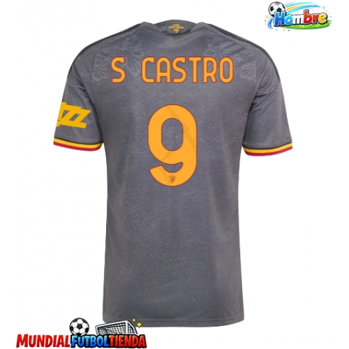 Camiseta AS Roma Santiago Castro #9 Tercera Equipación Replica 2026-27 mangas cortas